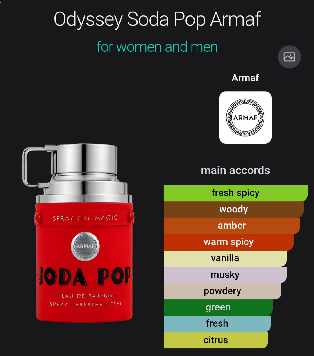 Armaf Odyssey Soda Pop Eau de Parfum 100 mL – Unisex