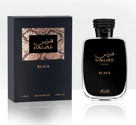 Rasasi Hawas Black Eau De Parfum 100 mL - For Men
